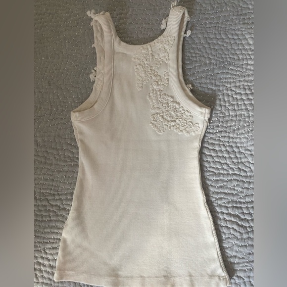 🤍Anthropologie The Pippah Lace Applique Tank Size XXS - Picture 11 of 11